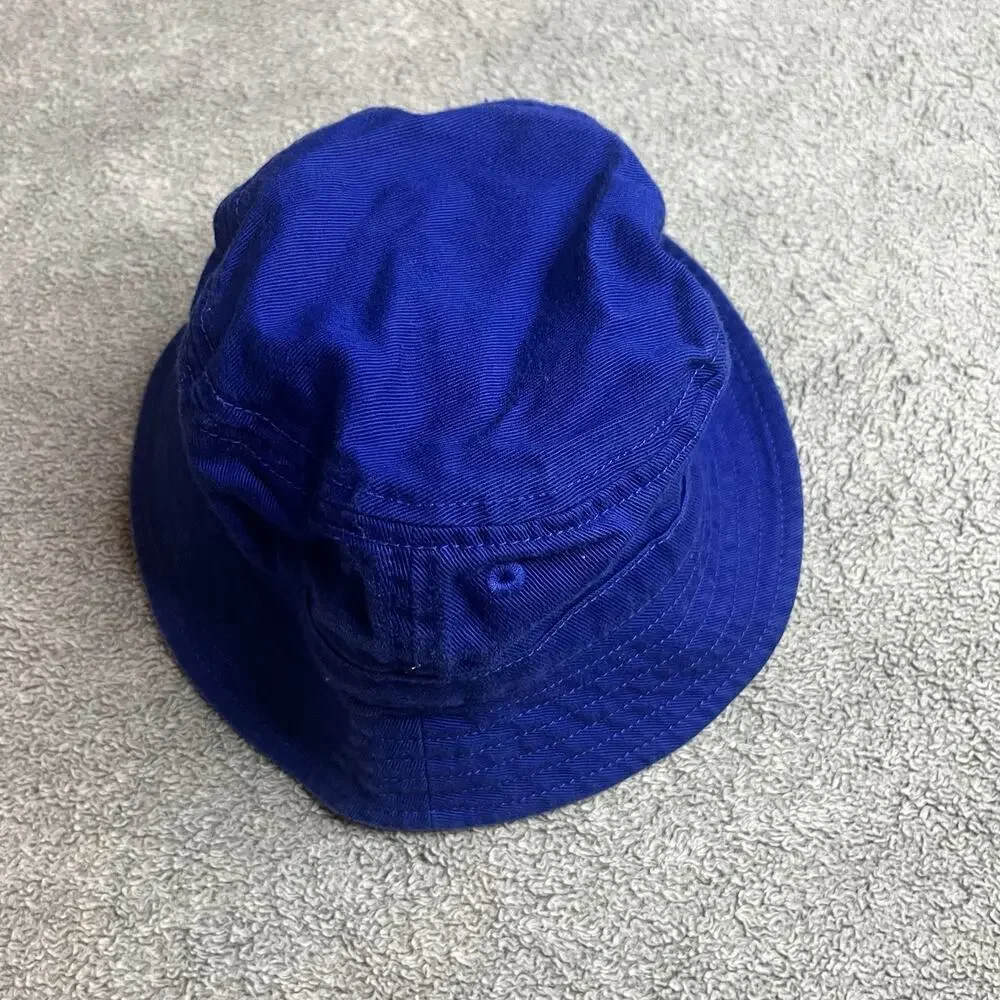 Polo Ralph Lauren Baby Blue Bucket Hat Yellow Pony Infant 3-9 Months 45cm B302